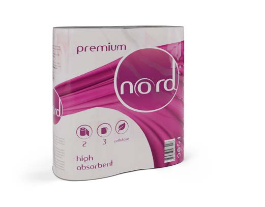 KITCHEN TOWEL – neutral, 2-ply, white, 64 sheet, 8×4 rolls