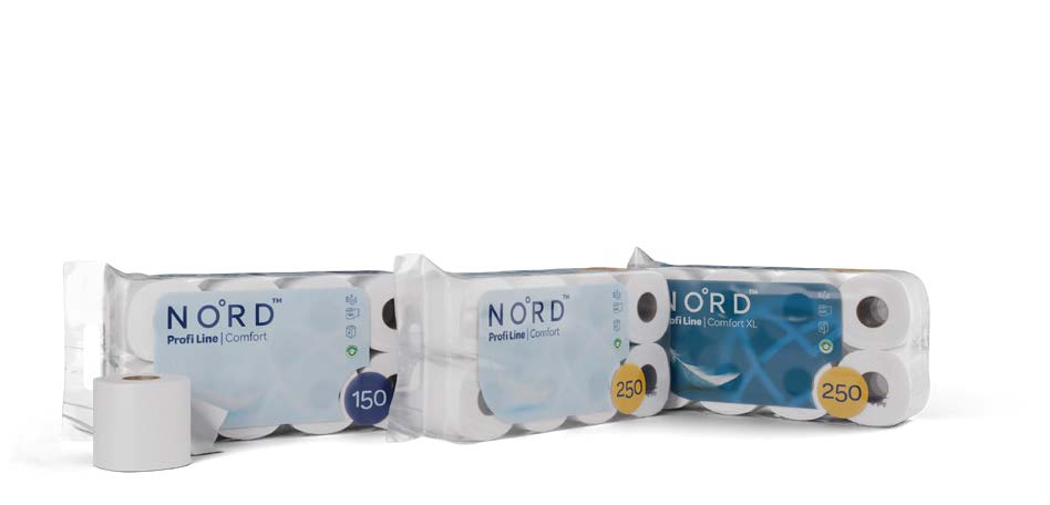 TOILET PAPER -PROFI LINE, 3ply, 250 sheets, 8×8 rolls
